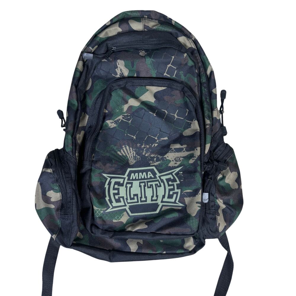 vintage y2k 2000s MMA Elite Camo Backpack emo grunge goth skater gym fighting